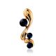 Sleek Gilded Silver Pearl Pendant, image 