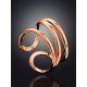Triple Band Rose Plated Silver Ring The ICONIC, Ring Size: Adjustable, image , picture 2