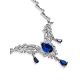 Fabulous Feather Motif Silver Spinel Necklace, image , picture 4