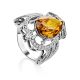 Bold Silver Zultanite Cocktail Ring, Ring Size: 7 / 17.5, image 