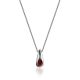 Stylish Silver Amber Pendant Necklace The Palazzo, image 