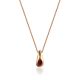 Chic Rose Gold Amber Pendant Necklace The Palazzo, image 