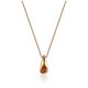 Luminous Cognac Amber Pendant Necklace The Palazzo, image 