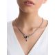 Fabulous Feather Motif Silver Spinel Necklace, image , picture 3