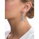 Exquisite Silver Topaz Dangle Earrings, image , picture 4