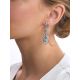 Exquisite Silver Topaz Dangle Earrings, image , picture 4