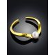 Refined 2-in-1 Gilded Silver Pearl Cuff The Palazzo, image , picture 2