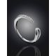 Chic Silver Crystal 2 in 1 Cuff The Liquid, image , picture 2