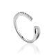 Chic Silver Crystal 2 in 1 Cuff The Liquid, image , picture 3