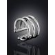 Minimalist Design Triple Line Silver Cuff The ICONIC, image , picture 2