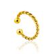 Twisted Design Gilded Silver Ear Cuff The Liquid, image 