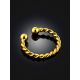 Twisted Design Gilded Silver Ear Cuff The Liquid, image , picture 2