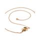 Floral Design Silver Amber Necklace With Crystals, Length: 49, image , picture 4
