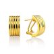 Chunky Gilded Silver Half Hoop Earrings The ICONIC, image 