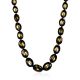 Luminous Faceted Green Amber Necklace, Length: 42, image 