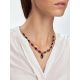 Classic Design Silver Amber Necklace, Length: 46, image , picture 4