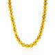 Glistening Faceted Amber Beaded Necklace, Length: 51, image 