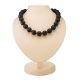 Fabulous Black Amber Beaded Necklace The Cuba, Length: 53, image 