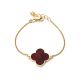 Trendy Gilded Silver Amber Chain Bracelet The Monaco, Length: 16, image 