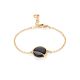 Fashionable Gilded Silver Amber Chain Bracelet The Monaco, Length: 16, image 