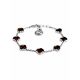 Stylish Silver Amber Chain Bracelet The Monaco, Length: 17, image 