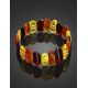 Multicolor Amber Elastic Bracelet, image , picture 2