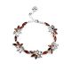 Floral Silver Bracelet With Cognac Amber The Verbena, image , picture 5