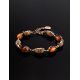 Link Amber Bracelet In Gold Plated Silver The Casablanca, image , picture 2