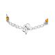 Cute And Fabulous Sterling Silver Bracelet With Cognac Amber The Cats, image , picture 4
