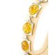 Silver Link Bracelet With Lemon Amber The Saturn, image , picture 4