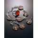 Amazing Symbolic Gift The Tree Of Life Bracelet Made in Amber And Sterling Silver, image , picture 4