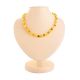 Honey And Cognac Amber Beaded Necklace, image 