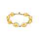 Gold Plated Bracelet With Honey Amber The Algeria, image 