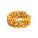 Unpolished Honey Amber Wrap Bracelet, image 