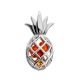 Cute Amber Pineapple Pendant, image 