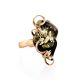 One Size Amber Ring In Gold The Rialto, Ring Size: Adjustable, image 