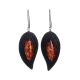 Leather Amber Dangles The Nefertiti, image 