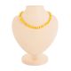 Bright Honey Amber Beaded Necklace, image 