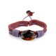Leather Tie Bracelet With Cognac Amber The Copacabana, image 