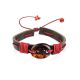 Leather Pull And Tie Bracelet With Cognac Amber The Copacabana, image 
