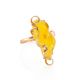 Adjustable Golden Ring With Butterscotch Amber Stone The Rialto, Ring Size: Adjustable, image 