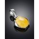 Honey Amber Pendant In Sterling Silver The Cat's Eye, image , picture 2
