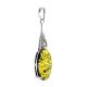 Refined Silver Pendant With Green Amber And Crystals The Penelope, image , picture 4