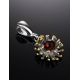 Gold-Plated Pendant With Cognac Amber The Barbados, image , picture 2