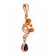 Twisted Gold Plated Amber Pendant The Siesta, image , picture 4
