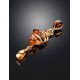 Twisted Gold Plated Amber Pendant The Siesta, image , picture 2