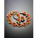 Charming Gold-Plated Pendant With Cognac Amber The Helios, image , picture 5