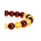 Multicolor Amber Ball Beaded Stretch Bracelet The Prague, image , picture 3