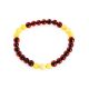 Two Toned Amber Beaded Bracelet The Prague, image , picture 4