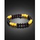 Two Toned Amber Ball Beaded Bracelet The Prague, image , picture 2